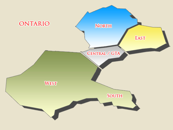 Ontario map